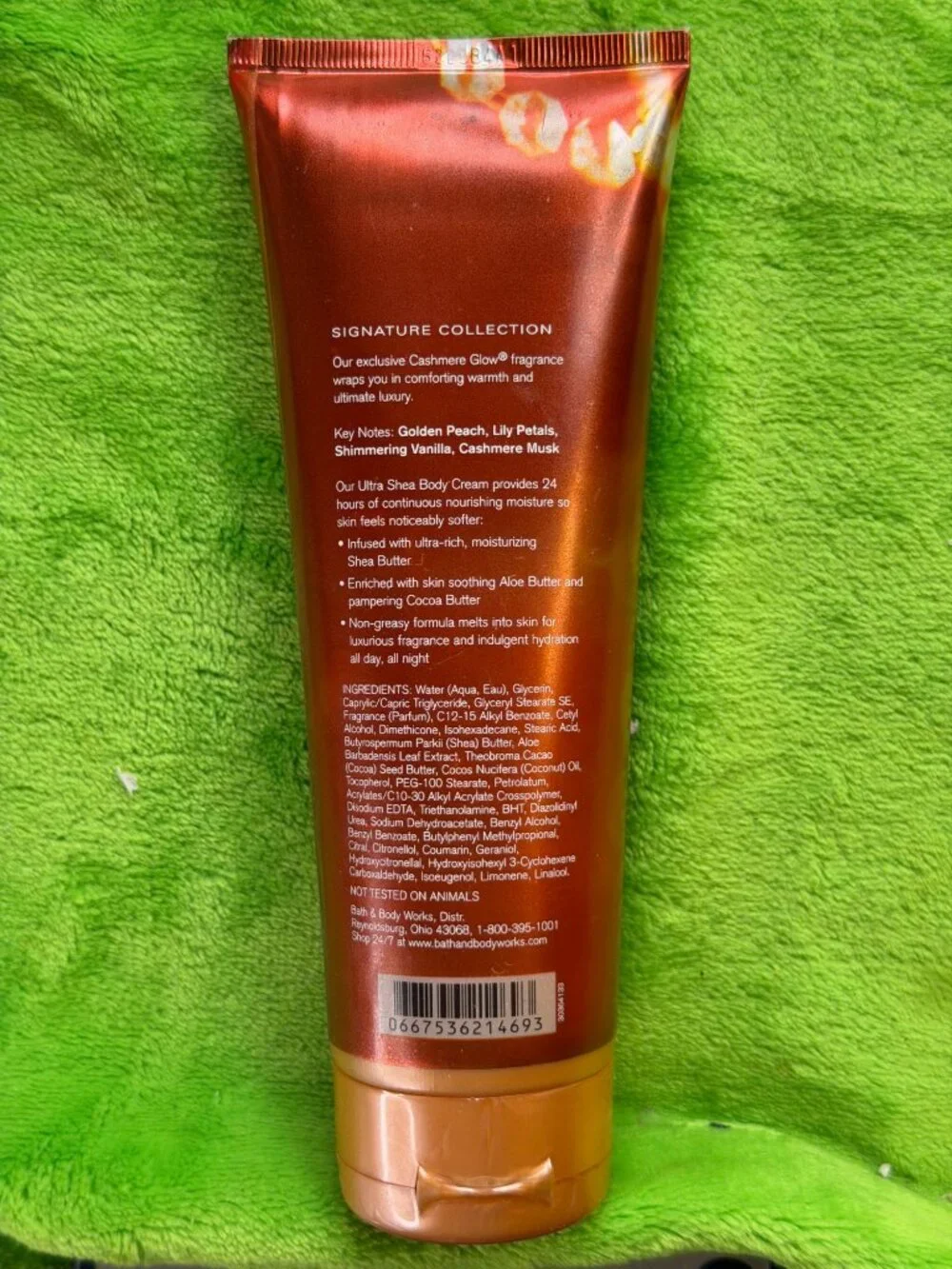 Bath Body Works Cashmere Glow Ultra Shea Body Cream 8oz